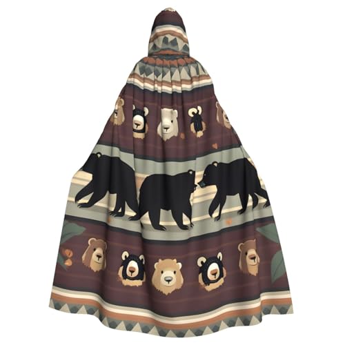 YQxwJL Umhang mit Bären-Druck, für Erwachsene, Halloween, Cosplay-Kostüme YQxwJL Umhang mit Bären-Druck, für Erwachsene, Halloween, Cosplay-Kostüme von YQxwJL