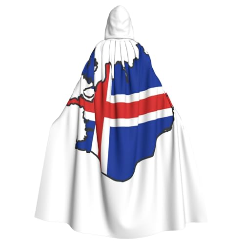 YQxwJL Umhang mit Island-Flagge, Wikinger-Kapuzenumhang, mittelalterlicher schwarzer Umhang mit Kapuze, Halloween, Renaissance, Umhang Kostüm YQxwJL Umhang mit Island-Flagge, Wikinger-Kapuzenumhang, mittelalterlicher schwarzer Umhang mit Kapuze, Halloween, Renaissance, Umhang Kostüm von YQxwJL