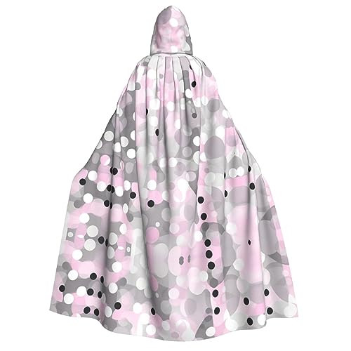 YQxwJL Umhang mit Kapuze, Hexenumhang, für Herren, Horrorumhang, für Halloween, Cosplay-Kostüme, Rosa, Grau, Weiß, modernes Punktemuster, Uni YQxwJL Umhang mit Kapuze, Hexenumhang, für Herren, Horrorumhang, für Halloween, Cosplay-Kostüme, Rosa, Grau, Weiß, modernes Punktemuster, Uni von YQxwJL