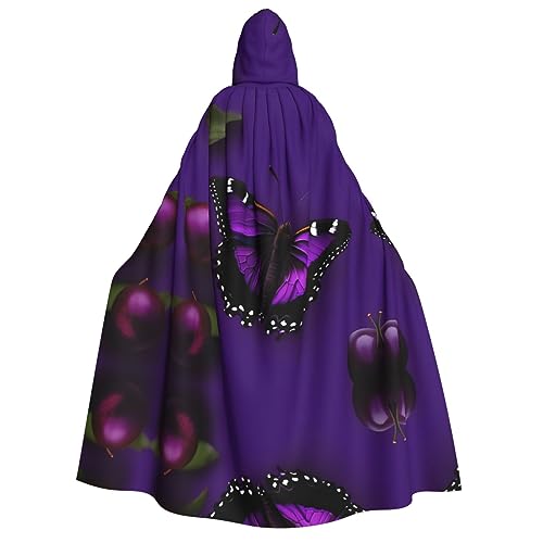 YQxwJL Umhang mit Kapuze, Hexenumhang, für Herren, Horrorumhang, für Halloween, Cosplay-Kostüme, Violett YQxwJL Umhang mit Kapuze, Hexenumhang, für Herren, Horrorumhang, für Halloween, Cosplay-Kostüme, Violett von YQxwJL