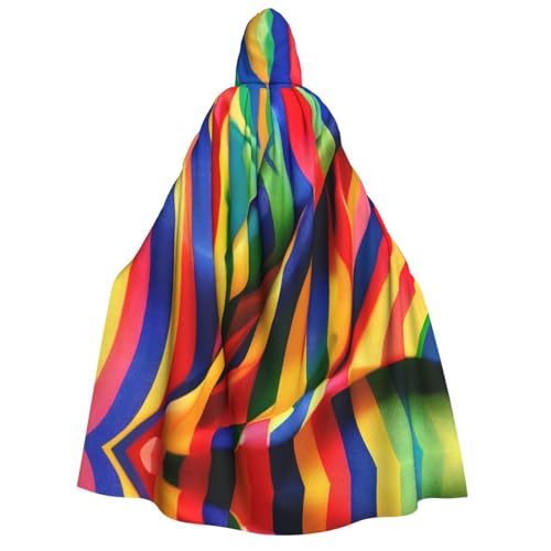 YQxwJL Umhang mit Kapuze in Regenbogenfarben, Uni, für Erwachsene, Hexenumhang, Horror-Umhang, für Halloween, Cosplay-Kostüme YQxwJL Umhang mit Kapuze in Regenbogenfarben, Uni, für Erwachsene, Hexenumhang, Horror-Umhang, für Halloween, Cosplay-Kostüme von YQxwJL
