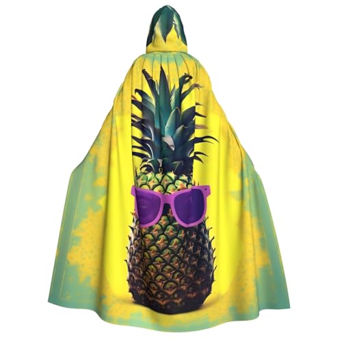 YQxwJL Umhang mit Kapuze in voller Länge, psychologisches Zitat mit Ananas-Zitat, für Halloween, Cosplay, Kostümpartys, für Damen und Herren YQxwJL Umhang mit Kapuze in voller Länge, psychologisches Zitat mit Ananas-Zitat, für Halloween, Cosplay, Kostümpartys, für Damen und Herren von YQxwJL