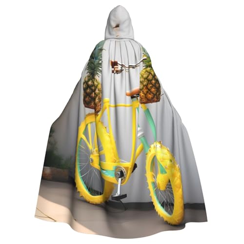 YQxwJL Umhang mit Kapuze und Ananas-Fahrradaufdruck, Wikinger-Kapuzenumhang, Mittelalter-Umhang mit Kapuze, Halloween, Renaissance-Umhang YQxwJL Umhang mit Kapuze und Ananas-Fahrradaufdruck, Wikinger-Kapuzenumhang, Mittelalter-Umhang mit Kapuze, Halloween, Renaissance-Umhang von YQxwJL