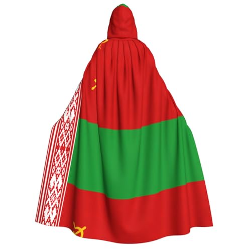YQxwJL Umhang mit Kapuze und Hexenumhang, Motiv: Flagge von Belarus, Uni, Erwachsene, Horror-Umhang, für Halloween, Cosplay-Kostüme YQxwJL Umhang mit Kapuze und Hexenumhang, Motiv: Flagge von Belarus, Uni, Erwachsene, Horror-Umhang, für Halloween, Cosplay-Kostüme von YQxwJL