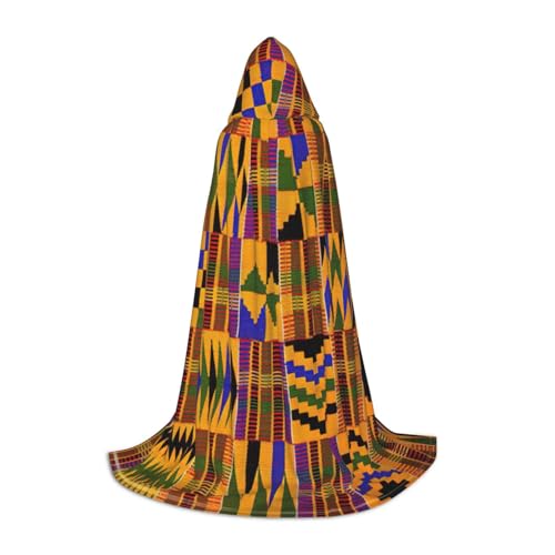 YQxwJL Umhang mit Kapuze und afrikanischem Ethno-Muster, Uni, Hexen-Zauberer-Umhang, für Halloween, Cosplay, Party-Kostüm YQxwJL Umhang mit Kapuze und afrikanischem Ethno-Muster, Uni, Hexen-Zauberer-Umhang, für Halloween, Cosplay, Party-Kostüm von YQxwJL