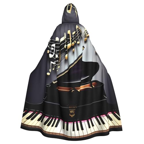 YQxwJL Umhang mit Musiknoten, Klavierdruck, Karneval, Zauberer, Kapuzenumhang, für Erwachsene, Halloween, Cosplay-Kostüme YQxwJL Umhang mit Musiknoten, Klavierdruck, Karneval, Zauberer, Kapuzenumhang, für Erwachsene, Halloween, Cosplay-Kostüme von YQxwJL