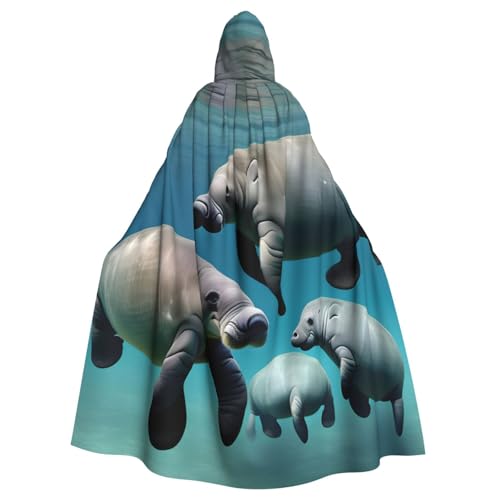 YQxwJL Umhang mit Seekuh, Tierdruck, Karneval, Zauberer, Kapuzenumhang, für Erwachsene, Halloween, Cosplay-Kostüme YQxwJL Umhang mit Seekuh, Tierdruck, Karneval, Zauberer, Kapuzenumhang, für Erwachsene, Halloween, Cosplay-Kostüme von YQxwJL