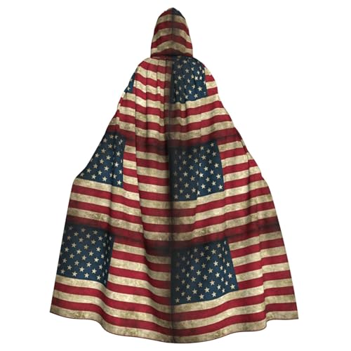 YQxwJL Umhang mit amerikanischer Flagge, mit Kapuze, Zauberer, für Erwachsene, Halloween, Cosplay-Kostüme YQxwJL Umhang mit amerikanischer Flagge, mit Kapuze, Zauberer, für Erwachsene, Halloween, Cosplay-Kostüme von YQxwJL