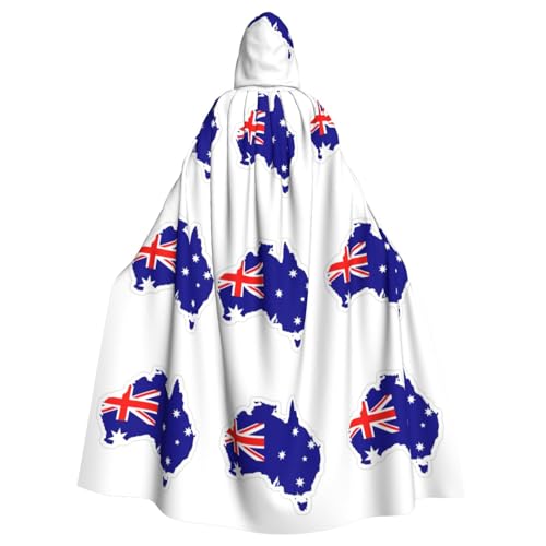 YQxwJL Umhang mit australischer Flagge, Kartendruck, Karnevals-Umhang, Zauberer, Kapuzenumhang, für Erwachsene, Halloween, Cosplay-Kostüme YQxwJL Umhang mit australischer Flagge, Kartendruck, Karnevals-Umhang, Zauberer, Kapuzenumhang, für Erwachsene, Halloween, Cosplay-Kostüme von YQxwJL