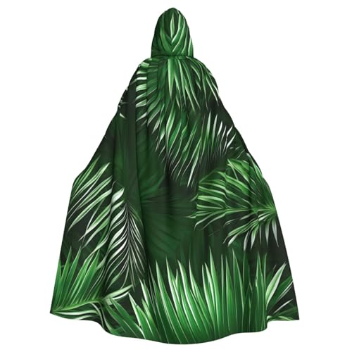 YQxwJL Umhang mit grünen Blättern der Palme, tropische Pflanzen, Druck, Karneval, Umhang, Zauberer, Kapuzenumhang, für Erwachsene, Halloween, Cosplay-Kostüme YQxwJL Umhang mit grünen Blättern der Palme, tropische Pflanzen, Druck, Karneval, Umhang, Zauberer, Kapuzenumhang, für Erwachsene, Halloween, Cosplay-Kostüme von YQxwJL