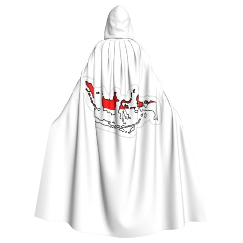 YQxwJL Umhang mit indonesischer Flagge, langer Umhang für Männer und Frauen, Umhang mit Kapuze für Halloween, Mittelalter, Renaissance, Hexenkostüm YQxwJL Umhang mit indonesischer Flagge, langer Umhang für Männer und Frauen, Umhang mit Kapuze für Halloween, Mittelalter, Renaissance, Hexenkostüm von YQxwJL