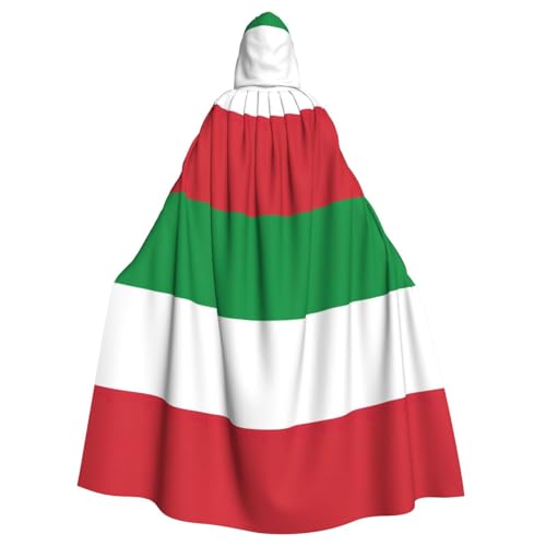 YQxwJL Umhang mit italienischer Flagge, für Karneval, Zauberer, Kapuzenumhang, für Erwachsene, Halloween, Cosplay-Kostüme YQxwJL Umhang mit italienischer Flagge, für Karneval, Zauberer, Kapuzenumhang, für Erwachsene, Halloween, Cosplay-Kostüme von YQxwJL