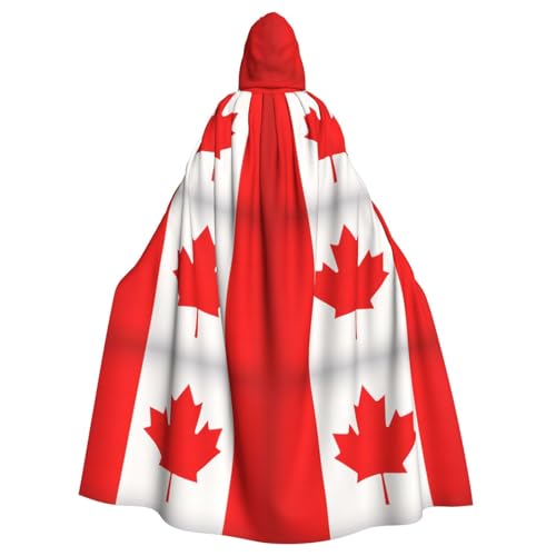 YQxwJL Umhang mit kanadischer Flagge, für Karneval, Zauberer, Kapuzenumhang, für Erwachsene, Halloween, Cosplay-Kostüme YQxwJL Umhang mit kanadischer Flagge, für Karneval, Zauberer, Kapuzenumhang, für Erwachsene, Halloween, Cosplay-Kostüme von YQxwJL