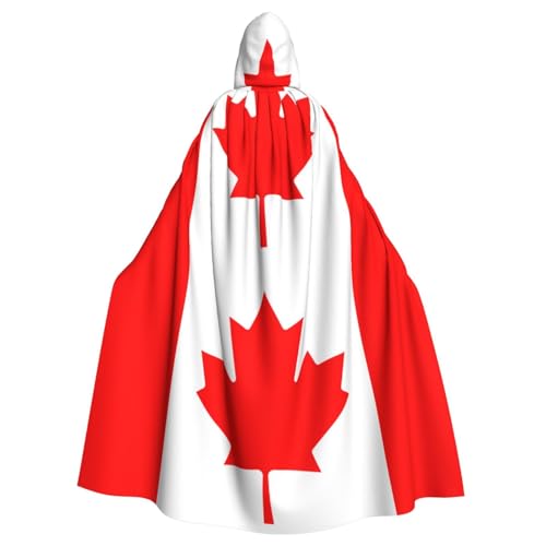 YQxwJL Umhang mit kanadischer Flagge, für Karneval, Zauberer, Kapuzenumhang, für Erwachsene, Halloween, Cosplay-Kostüme YQxwJL Umhang mit kanadischer Flagge, für Karneval, Zauberer, Kapuzenumhang, für Erwachsene, Halloween, Cosplay-Kostüme von YQxwJL
