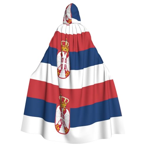 YQxwJL Umhang mit serbischer Flagge, bedruckt, Karneval, Zauberer, Kapuzenumhang, für Erwachsene, Halloween, Cosplay-Kostüme YQxwJL Umhang mit serbischer Flagge, bedruckt, Karneval, Zauberer, Kapuzenumhang, für Erwachsene, Halloween, Cosplay-Kostüme von YQxwJL
