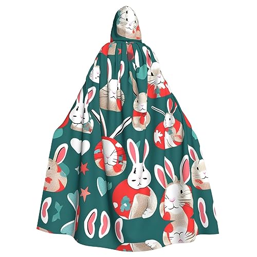 YQxwJL Uni Kapuzenmantel mit Hasen-Motiv, Hexen-Vampir-Zauberer-Robe für Halloween, Cosplay-Kostüme YQxwJL Uni Kapuzenmantel mit Hasen-Motiv, Hexen-Vampir-Zauberer-Robe für Halloween, Cosplay-Kostüme von YQxwJL
