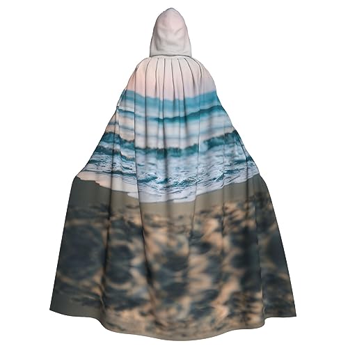YQxwJL Uni Kapuzenmantel mit Strand- und Meeresaufdruck, Hexen-Vampir-Zauberer-Robe für Halloween, Cosplay-Kostüme YQxwJL Uni Kapuzenmantel mit Strand- und Meeresaufdruck, Hexen-Vampir-Zauberer-Robe für Halloween, Cosplay-Kostüme von YQxwJL