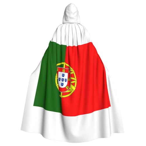YQxwJL Uni Kapuzenmantel mit portugiesischer Flagge, Hexen-Vampir-Zauberer-Robe für Halloween, Cosplay-Kostüme von YQxwJL