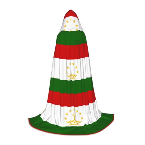 YQxwJL Uni Kapuzenumhang mit Flagge von Tadschikistan, Hexen-Zauberer-Umhang, für Halloween, Cosplay, Party-Kostüm YQxwJL Uni Kapuzenumhang mit Flagge von Tadschikistan, Hexen-Zauberer-Umhang, für Halloween, Cosplay, Party-Kostüm von YQxwJL