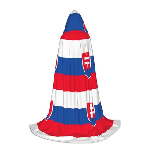 YQxwJL Uni Kapuzenumhang mit der Flagge der Slowakei, Hexen-Zauberer-Umhang, für Halloween, Cosplay, Party-Kostüm YQxwJL Uni Kapuzenumhang mit der Flagge der Slowakei, Hexen-Zauberer-Umhang, für Halloween, Cosplay, Party-Kostüm von YQxwJL