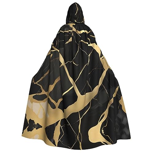 YQxwJL Uni Umhang mit Kapuze mit schwarzem Marmordruck, goldener Druck, Hexenumhang, Horrorumhang für Herren, für Halloween-Kostüme, Cosplay-Kostüme YQxwJL Uni Umhang mit Kapuze mit schwarzem Marmordruck, goldener Druck, Hexenumhang, Horrorumhang für Herren, für Halloween-Kostüme, Cosplay-Kostüme von YQxwJL