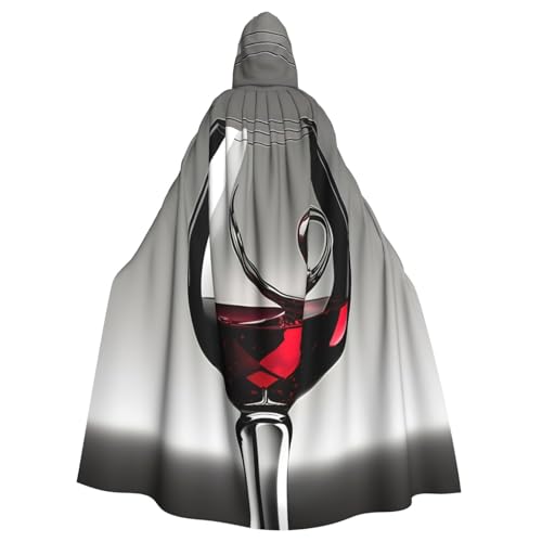 YQxwJL Weinglas-Druck, Karneval, Umhang, Zauberer, Kapuzenumhang, für Erwachsene, Halloween, Cosplay-Kostüme YQxwJL Weinglas-Druck, Karneval, Umhang, Zauberer, Kapuzenumhang, für Erwachsene, Halloween, Cosplay-Kostüme von YQxwJL
