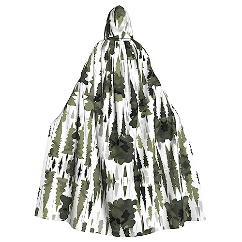 YQxwJL White Trees Camouflage-Muster, Uni, Kapuzenmantel, Hexen-Vampir-Zauberer-Robe für Halloween, Cosplay-Kostüme YQxwJL White Trees Camouflage-Muster, Uni, Kapuzenmantel, Hexen-Vampir-Zauberer-Robe für Halloween, Cosplay-Kostüme von YQxwJL