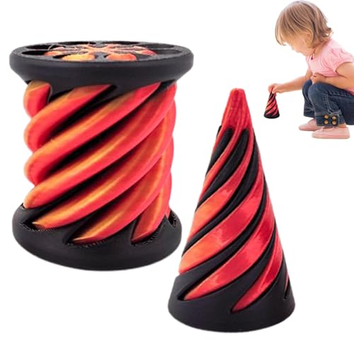 Unmögliche Pyramiden Durchgangsskulptur, Spiralkegel Zappelspielzeug Gedrucktes Spiralkegel Spielzeug Stressabbau-Spielzeug Für Kinder Für Angst Relief Unmögliche Pyramiden Durchgangsskulptur, Spiralkegel Zappelspielzeug Gedrucktes Spiralkegel Spielzeug Stressabbau-Spielzeug Für Kinder Für Angst Relief von YRTUOP
