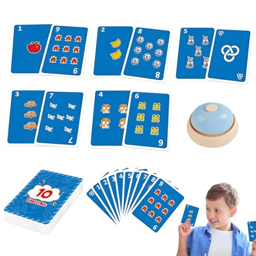YRTUOP Additions-Lernkarten | Mathe-Lernspiel für den Unterricht | 0-10 Mathe-Grundlagen Addition & Subtraktion Lernkarten Für Vorschulkinder von YRTUOP