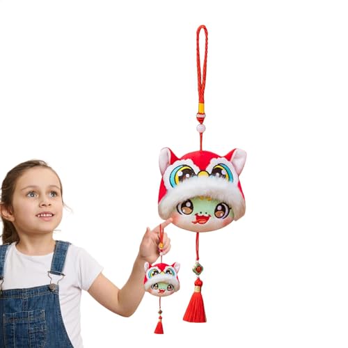 YRTUOP Jahr der Schlange Plüsch - Cartoon Schlange Maskottchen Puppe - Rucksack Anhänger Ornamente Schlange Plüsch, Plüsch Schlüssel Zubehör für Frühlingsfest YRTUOP Jahr der Schlange Plüsch - Cartoon Schlange Maskottchen Puppe - Rucksack Anhänger Ornamente Schlange Plüsch, Plüsch Schlüssel Zubehör für Frühlingsfest von YRTUOP