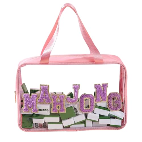 YRTUOP Mahjong Stein Tasche - Klarer Mahjong Spielsteinbeutel Mit Griff Und Ablage | Große Kapazität Aufbewahrungsbeutel für Männer Frauen Spieler Reise Outdoor Camping Picknick Party YRTUOP Mahjong Stein Tasche - Klarer Mahjong Spielsteinbeutel Mit Griff Und Ablage | Große Kapazität Aufbewahrungsbeutel für Männer Frauen Spieler Reise Outdoor Camping Picknick Party von YRTUOP
