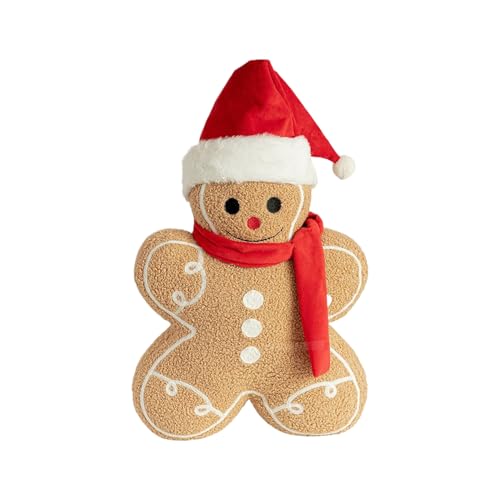 YRTUOP Plüsch Lebkuchenmann, Niedliches Lebkuchenmann Weihnachtskissen Weicher Weihnachtspuppe Weihnachten Plüsch Puppe Weihnachtsdekorationen Für Kinder Erwachsene YRTUOP Plüsch Lebkuchenmann, Niedliches Lebkuchenmann Weihnachtskissen Weicher Weihnachtspuppe Weihnachten Plüsch Puppe Weihnachtsdekorationen Für Kinder Erwachsene von YRTUOP