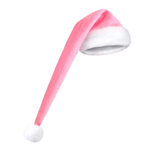 YRTUOP Weihnachtshut 75 Cm Lang - Sanfter Samt Langer Weihnachtsmann Hut,Unisex Winter Kopfbekleidung Für Kostümparty Fotostudio Maskerade Bühnenauftritt von YRTUOP