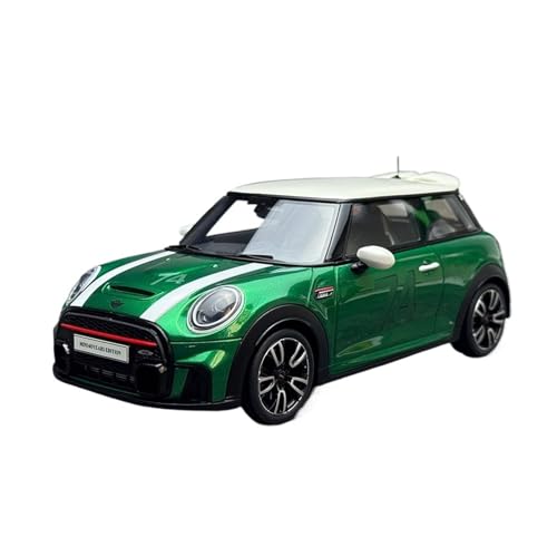 1:18 Für BMW Mini F56 F54 Grün Harz Auto Modell Erwachsene Hobby Display Sammlung Für Wohndekorationen(Green 1) von YRXIAO