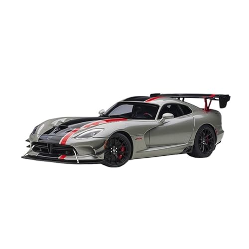 1:18 Für Dodge Viper SRT Harz Auto Modell Vollständig Geöffnet Ornamente Szene Dekoration Blau Für Wohndekorationen(Gray) von YRXIAO