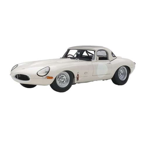 1:18 Für Jaguar LEICHTE E-Type Klassische Auto Modell Grau Erwachsene Sammlung Ornamente Für Wohndekorationen(White) von YRXIAO