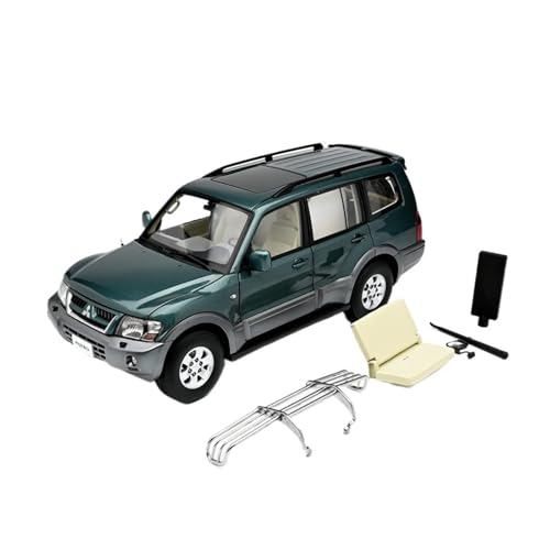 1:18 Für Mitsubishi Pajero V73 Legierung Volle Offene Auto Modell Hause Display Stand Ornamente Fahrzeug Für Wohndekorationen(Green) von YRXIAO