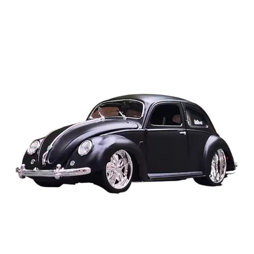 1:18 Für Volkswagen Käfer 1951 Modifizierte Klassische Auto 1955 Legierung Modell Sammlung Display Für Wohndekorationen(Black) von YRXIAO