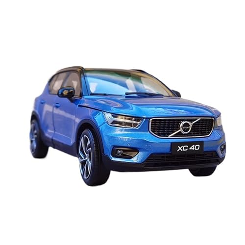 1:18 Für Volvo XC40 2018 2022 Off-Road SUV Modell Legierung Druckguss Metall Dekorative Ornamente Für Wohndekorationen(Blue) von YRXIAO