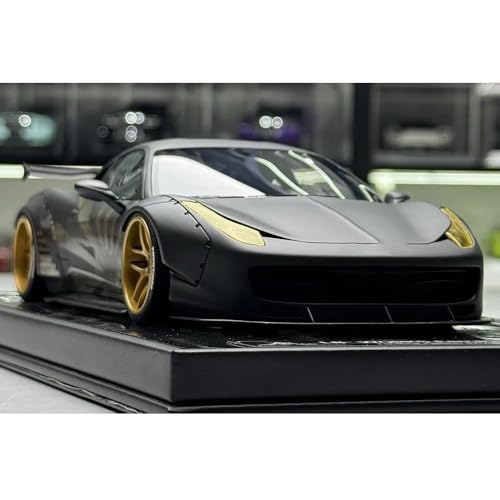 1:18 Harz Für 458 GT 1.0 Automodell Statische Dekorative Ornamente Hobby Fan Souvenir Für Wohndekorationen(Carbon Fiber Base) von YRXIAO