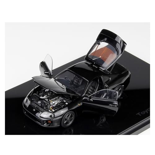1:43 Für Speedmaster Supra A80 Legierung Volle Offene Auto Modell Rot Büro Ornament Sammeln Für Wohndekorationen(Black) von YRXIAO