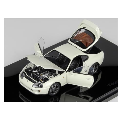1:43 Für Speedmaster Supra A80 Legierung Volle Offene Auto Modell Rot Büro Ornament Sammeln Für Wohndekorationen(White) von YRXIAO