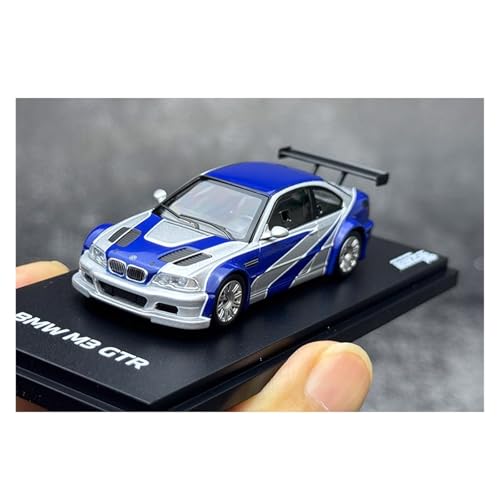 1:64 Für BMW M3 GTR Blau Montage Version Skala Metall Casting Legierung Auto Modell Ornamente Für Wohndekorationen von YRXIAO