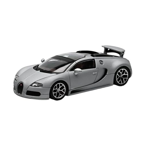 1:64 Für Bugatti Veyron Legierung Auto Modell Hobby Display Sammlung Kleine Maßstab Ornamente Für Wohndekorationen(Gray) von YRXIAO