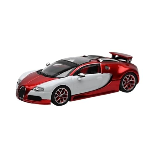 1:64 Für Bugatti Veyron Legierung Auto Modell Hobby Display Sammlung Kleine Maßstab Ornamente Für Wohndekorationen(Red) von YRXIAO