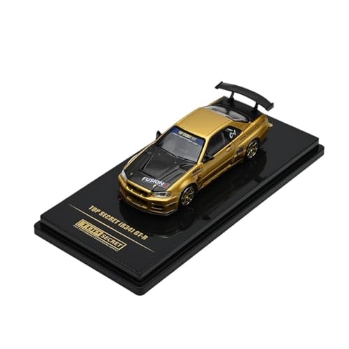 1:64 Für R34 GTR Legierung Auto Modell Gold Erwachsene Metall Spielzeug Sammlung Ornamente Für Wohndekorationen 1:64 Für R34 GTR Legierung Auto Modell Gold Erwachsene Metall Spielzeug Sammlung Ornamente Für Wohndekorationen von YRXIAO