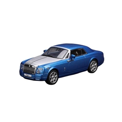 1:64 Für Rot Und Silber RR Rolls-Royce Phantom Coupe Zweitürige Version Legierung Automodell Für Wohndekorationen(Blue) von YRXIAO