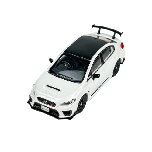 Audi 1/64 Für Subaru STI S207 Legierung Supercar Racing Druckguss Metall Modell Miniatur Dekoration Blau Für Wohndekorationen(White) von YRXIAO