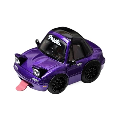 Audi 1:64 Für Mazda Mx5 Q Version Miata NA Ei Auto Harz Modell Display Hobby Sammlung Für Wohndekorationen(Purple) von YRXIAO