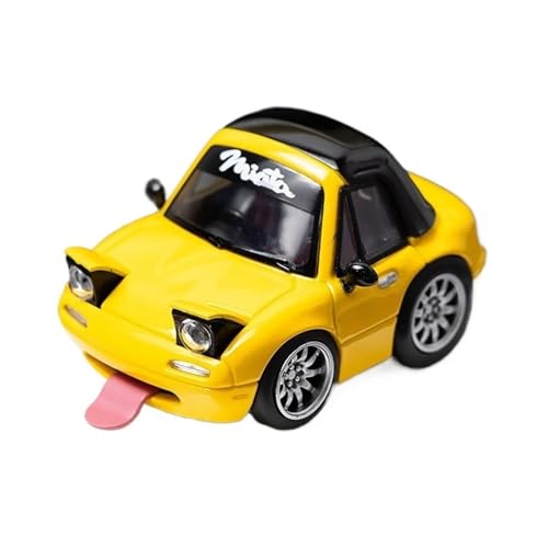 Audi 1:64 Für Mazda Mx5 Q Version Miata NA Ei Auto Harz Modell Display Hobby Sammlung Für Wohndekorationen(Yellow) von YRXIAO